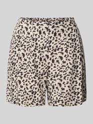relaxed fit bermuda van mix van viscose en linnen model 'JESMILO' van VERO MODA - 34