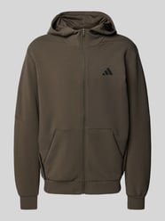 Sweatjacke mit Logo-Print von Adidas Training Grau - 8