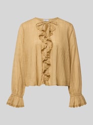 Regular Fit Bluse mit Volants von Jake*s Casual Beige - 14
