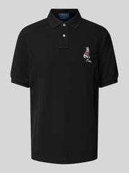 Poloshirt mit Logo-Stitching von Polo Ralph Lauren Schwarz - 24