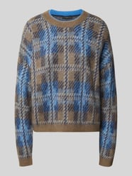 Strickpullover im Allover-Look mit Rundhalsausschnitt von Oui - 42
