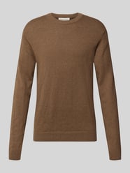Regular fit gebreide pullover van mix van katoen en kasjmier van Casual Friday - 1