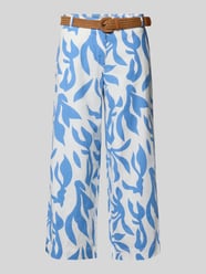 Culotte aus Leinen-Baumwoll-Mix mit Gürtel von Christian Berg Woman - 4