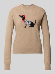 Regular Fit Pullover aus reinem Kaschmir von Jake*s Casual Beige - 24