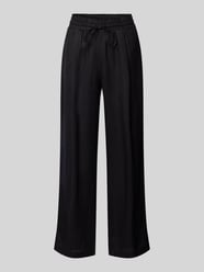 Wide Leg Leinenhose mit Tunnelzug Modell 'Marou Ros' von OPUS Schwarz - 24