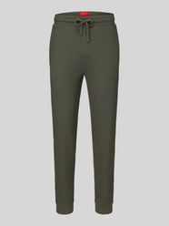Regular fit sweatbroek van katoenmix model 'Austin' van HUGO - 7