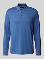 Poloshirt mit Brusttasche von bugatti Blau - 14