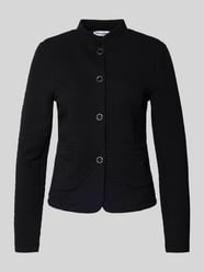 Slim fit blazer met opstaande kraag van More & More - 31