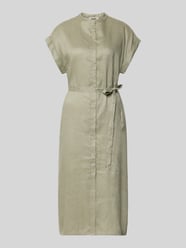 Hemdblusenkleid aus Leinen mit Bindegürtel Modell 'AMATISTA' von ECOALF - 8