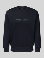 Sweatshirt mit Label-Print und Rundhalsausschnitt von ARMANI EXCHANGE - 30