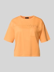 t-shirt z brustaszą i obszyciem z kamieni stras od monari - 6