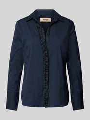 Bluse mit Umlegekragen Modell 'Sybel' von MOS MOSH Blau - 1