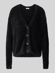 Strickjacke mit Strukturmuster von Christian Berg Woman Schwarz - 6