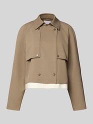 Trenchjacke mit Druckknopfverschluss von Jake*s Collection Beige - 35