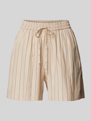 Regular Fit Shorts mit Tunnelzug Modell 'ESVA' von Sisters Point Beige - 8