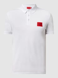 Slim Fit Poloshirt aus Baumwolle Modell 'Dereso' von HUGO Weiß - 26