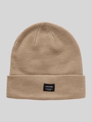 Beanie mit Label-Patch Modell 'DNA' von Jack & Jones Beige - 47