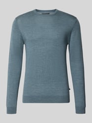 Sweter z dzianiny z prążkowanymi wykończeniami model 'Margrate' od Matinique - 12