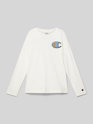 Longsleeve mit Label-Print von CHAMPION Beige - 39