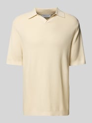 Koszulka polo o kroju relaxed fit z dekoltem w serek model ‘Eoin’ od Tiger of Sweden - 29