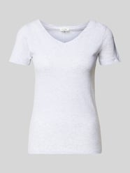 T-Shirt mit V-Ausschnitt Modell 'GAMIPY' von American Vintage - 8