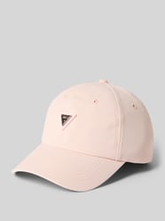 Baseballpet met labelapplicatie model 'NOEMIE 4G' van GUESS Activewear Fuchsia - 2