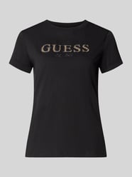 Regular Fit T-Shirt aus reiner Baumwolle mit Logo-Applikation von GUESS - 3