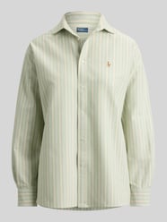 Bluzka koszulowa o kroju relaxed fit z czystej bawełny od Polo Ralph Lauren - 4