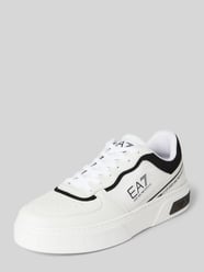 Sneaker mit Label-Print Modell 'SUMMER COURT' von EA7 Emporio Armani Weiß - 31