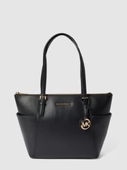 Torba shopper z aplikacją z logo model ‘JET SET ITEM’ od MICHAEL Michael Kors Czarny - 16