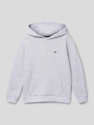 Hoodie mit Label-Patch von Lacoste Grau - 6