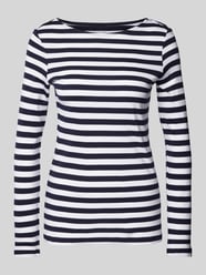 Longsleeve mit U-Boot-Ausschnitt von Christian Berg Woman Blau - 31