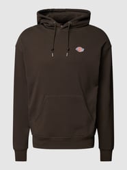 Bluza z kapturem i naszywką z logo model ‘MILLERSBURG’ od Dickies Brązowy - 1