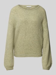 Relaxed fit gebreide pullover met mix van mohair en wol model 'Pemine' van OPUS - 34