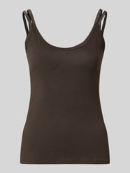 Tanktop mit Rundhalsausschnitt und Label-Detail von monari - 5