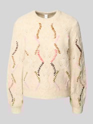 Sweter z dzianiny z haftami model ‘GABBI’ od YAS - 43