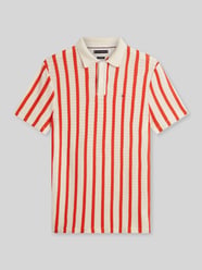Relaxed Fit Poloshirt aus Lochstrick von Tommy Hilfiger Orange - 21