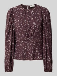 Regular Fit Bluse im Allover-Look Modell 'Delphine' von Neo Noir - 25