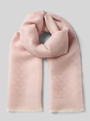 Schal mit Fransen von Emporio Armani Pink - 1
