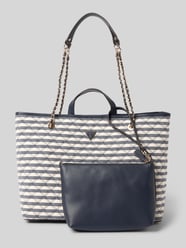 Tote bag z dodatkiem wiskozy model 'GIULLY' od GUESS - 10