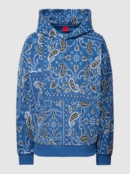 Hoodie met all-over motief, model 'Relaxed' van HUGO - 30