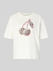 T-shirt z nadrukiem z motywem od Marc Cain - 7