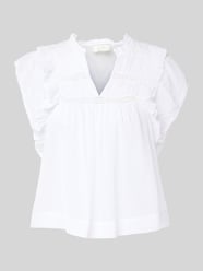 Regular fit blousetop met kapmouwen, model 'Jayla' van Neo Noir - 25
