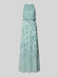 Sukienka wieczorowa z okrągłym dekoltem od Adrianna Papell - 45