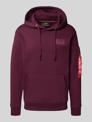 Hoodie mit Kapuze von Alpha Industries Bordeaux - 4