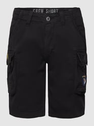 Bermudas mit Label-Details von Alpha Industries Schwarz - 1
