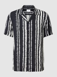 Freizeithemd aus Viskose im Batik-Look von Lindbergh Weiß - 10