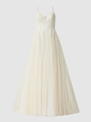 Brautkleid mit floralen Stickereien von Luxuar Weiß - 16