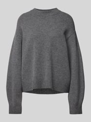 Gebreide pullover met ribboorden van Jake*s Casual Grijs / zwart - 6