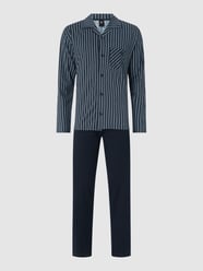 Comfort fit pyjama van katoen  van Calida Blauw / turquoise - 4